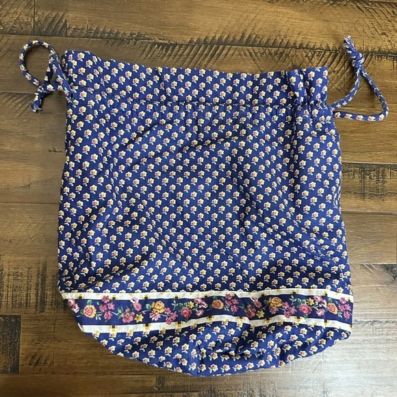 VERA BRADLEY Ditty Bag ROYAL Travel Cosmetic Make-Up Waterproof Bag Retired RARE - Picture 3 of 6